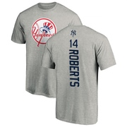 Men's New York Yankees Brian Roberts ＃14 Backer T-Shirt Ash