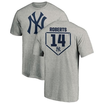 Men's New York Yankees Brian Roberts ＃14 RBI T-Shirt Heathered - Gray