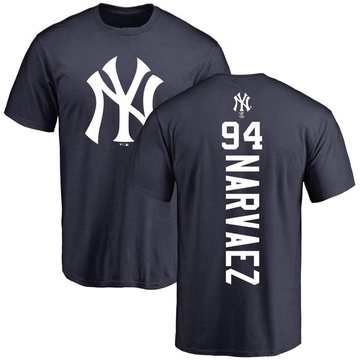 Men's New York Yankees Carlos Narvaez ＃94 Backer T-Shirt - Navy