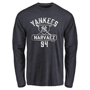 Men's New York Yankees Carlos Narvaez ＃94 Base Runner Long Sleeve T-Shirt - Navy