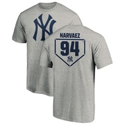 Men's New York Yankees Carlos Narvaez ＃94 RBI T-Shirt Heathered - Gray