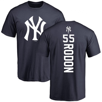 Men's New York Yankees Carlos Rodon ＃55 Backer T-Shirt - Navy