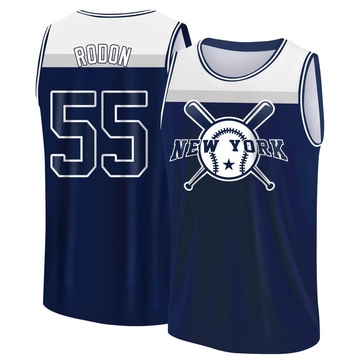 Men's New York Yankees Carlos Rodon ＃55 Legend Baseball Tank Top - Navy/White