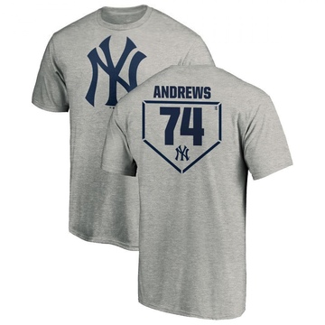 Men's New York Yankees Clayton Andrews ＃74 RBI T-Shirt Heathered - Gray