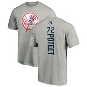 Men's New York Yankees Cody Poteet ＃72 Backer T-Shirt Ash