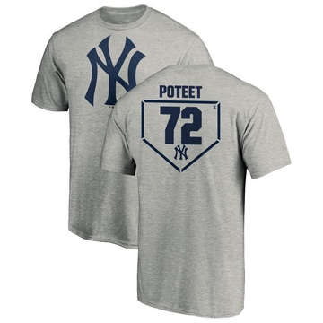 Men's New York Yankees Cody Poteet ＃72 RBI T-Shirt Heathered - Gray