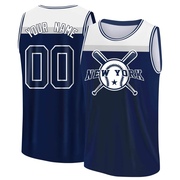 Men's New York Yankees Custom ＃00 Legend Baseball Tank Top - Navy/White