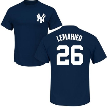 Men's New York Yankees DJ LeMahieu ＃26 Roster Name & Number T-Shirt - Navy