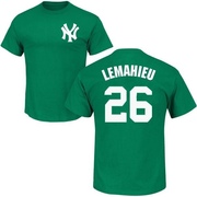 Men's New York Yankees DJ LeMahieu ＃26 St. Patrick's Day Roster Name & Number T-Shirt - Green