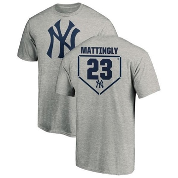 Men's New York Yankees Don Mattingly ＃23 RBI T-Shirt Heathered - Gray