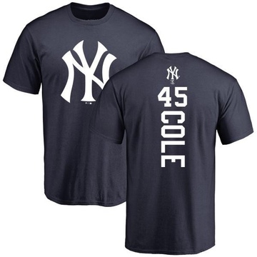 Men's New York Yankees Gerrit Cole ＃45 Backer T-Shirt - Navy