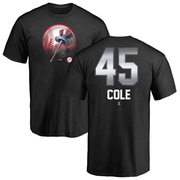 Men's New York Yankees Gerrit Cole ＃45 Midnight Mascot T-Shirt - Black