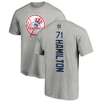 Men's New York Yankees Ian Hamilton ＃71 Backer T-Shirt Ash