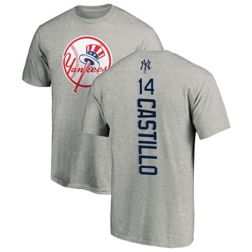 Men's New York Yankees Jackson Castillo ＃14 Backer T-Shirt Ash