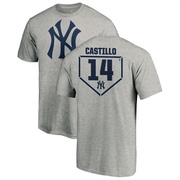 Men's New York Yankees Jackson Castillo ＃14 RBI T-Shirt Heathered - Gray