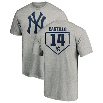 Men's New York Yankees Jackson Castillo ＃14 RBI T-Shirt Heathered - Gray