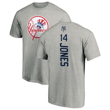 Men's New York Yankees Jahmai Jones ＃14 Backer T-Shirt Ash