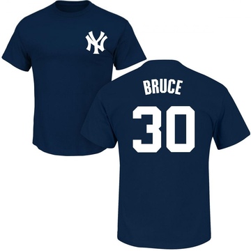 Men's New York Yankees Jay Bruce ＃30 Roster Name & Number T-Shirt - Navy