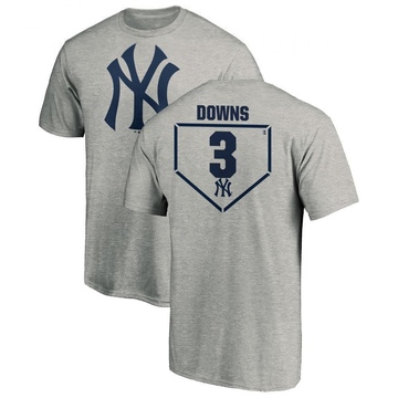 Men's New York Yankees Jeter Downs ＃3 RBI T-Shirt Heathered - Gray