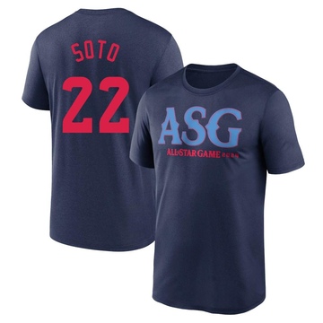 Men's New York Yankees Juan Soto ＃22 Game 2024 All-Star Collection Legend T-Shirt - Navy