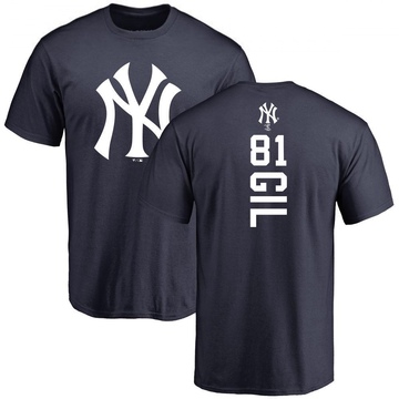 Men's New York Yankees Luis Gil ＃81 Backer T-Shirt - Navy