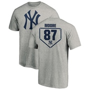 Men's New York Yankees McKinley Moore ＃87 RBI T-Shirt Heathered - Gray