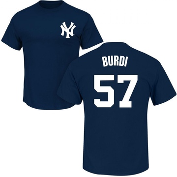 Men's New York Yankees Nick Burdi ＃57 Roster Name & Number T-Shirt - Navy