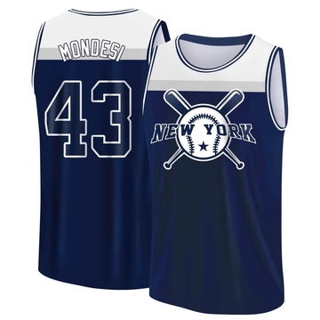 Men's New York Yankees Raul Mondesi ＃43 Legend Baseball Tank Top - Navy/White