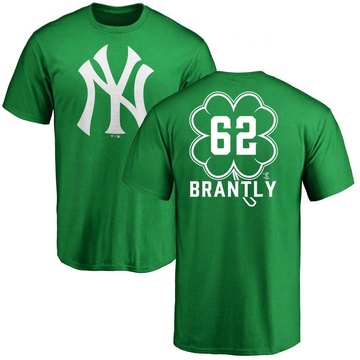 Men's New York Yankees Rob Brantly ＃62 Dubliner Name & Number T-Shirt Kelly - Green