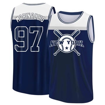 Men's New York Yankees Ron Marinaccio ＃97 Legend Baseball Tank Top - Navy/White