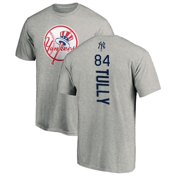 Men's New York Yankees Tanner Tully ＃84 Backer T-Shirt Ash