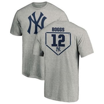 Men's New York Yankees Wade Boggs ＃12 RBI T-Shirt Heathered - Gray