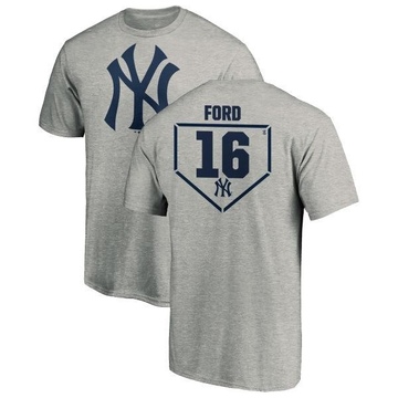 Men's New York Yankees Whitey Ford ＃16 RBI T-Shirt Heathered - Gray