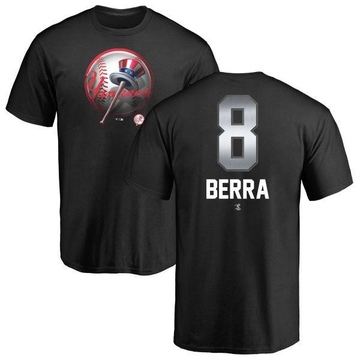 Men's New York Yankees Yogi Berra ＃8 Midnight Mascot T-Shirt - Black