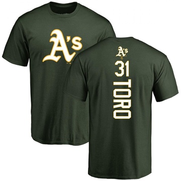 Men's Oakland Athletics Abraham Toro ＃31 Backer T-Shirt - Green