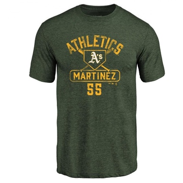 Men's Oakland Athletics Adrian Martinez ＃55 Base Runner T-Shirt - Green