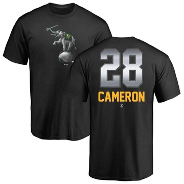 Men's Oakland Athletics Daz Cameron ＃28 Midnight Mascot T-Shirt - Black