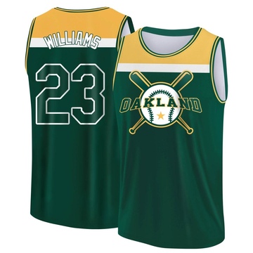 Men's Oakland Athletics Dick Williams ＃23 Legend Baseball Tank Top - Green/Yellow