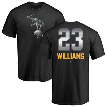 Men's Oakland Athletics Dick Williams ＃23 Midnight Mascot T-Shirt - Black