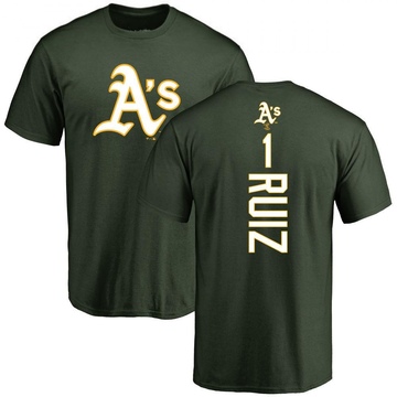 Men's Oakland Athletics Esteury Ruiz ＃1 Backer T-Shirt - Green