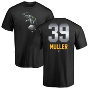 Men's Oakland Athletics Kyle Muller ＃39 Midnight Mascot T-Shirt - Black