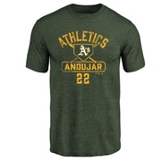 Men's Oakland Athletics Miguel Andujar ＃22 Base Runner T-Shirt - Green