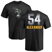 Men's Oakland Athletics Scott Alexander ＃54 Midnight Mascot T-Shirt - Black