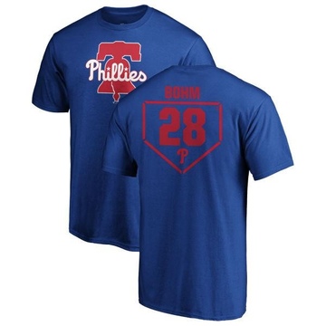 Men's Philadelphia Phillies Alec Bohm ＃28 RBI T-Shirt - Royal