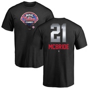 Men's Philadelphia Phillies Bake Mcbride ＃21 Midnight Mascot T-Shirt - Black