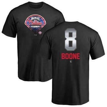 Men's Philadelphia Phillies Bob Boone ＃8 Midnight Mascot T-Shirt - Black