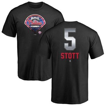 Men's Philadelphia Phillies Bryson Stott ＃5 Midnight Mascot T-Shirt - Black