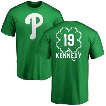 Men's Philadelphia Phillies Buddy Kennedy ＃19 Dubliner Name & Number T-Shirt Kelly - Green