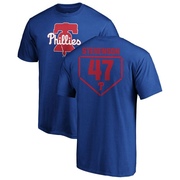 Men's Philadelphia Phillies Cal Stevenson ＃47 RBI T-Shirt - Royal