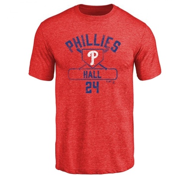 Men's Philadelphia Phillies Darick Hall ＃24 Base Runner T-Shirt - Red